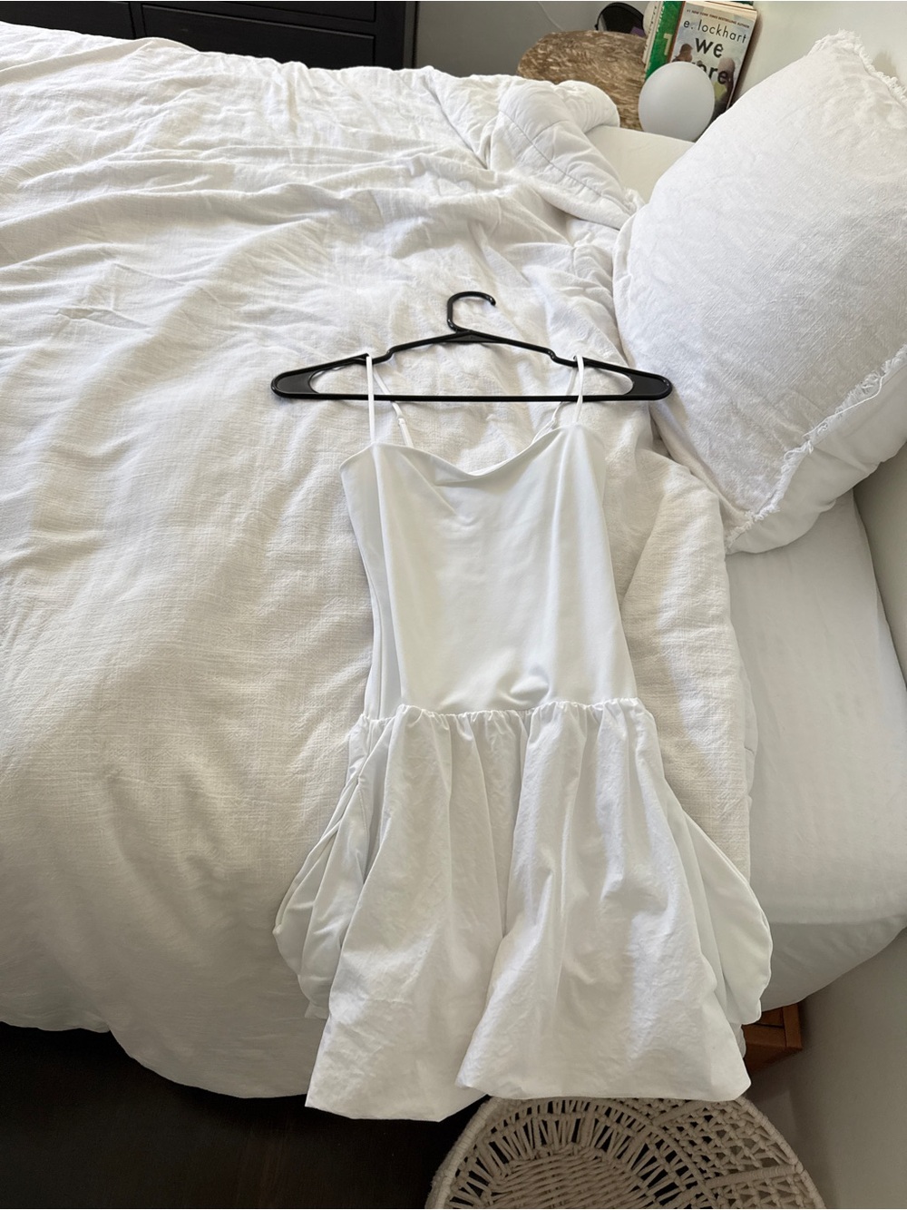 ARITZIA White Spaghetti Strap Mini Dress Size 2XS